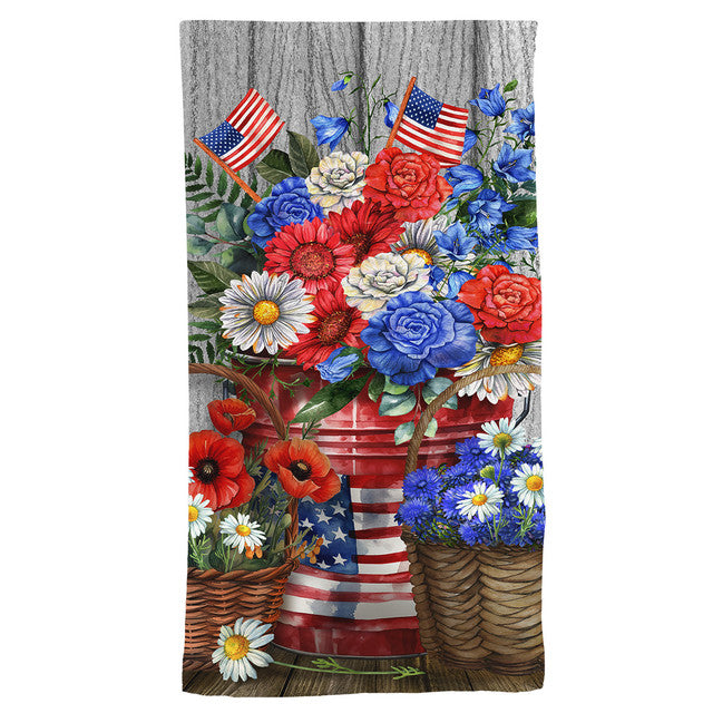 Red White and Beautiful Hand Towel