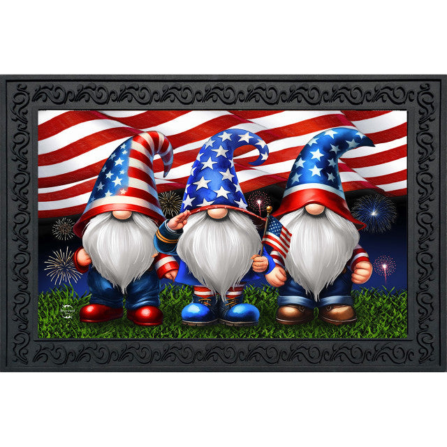 Saluting Gnomes Doormat