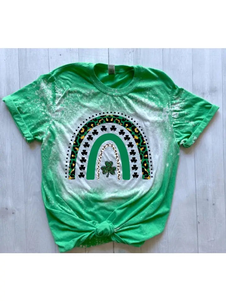 St. Patrick's Day Bleached T-Shirt