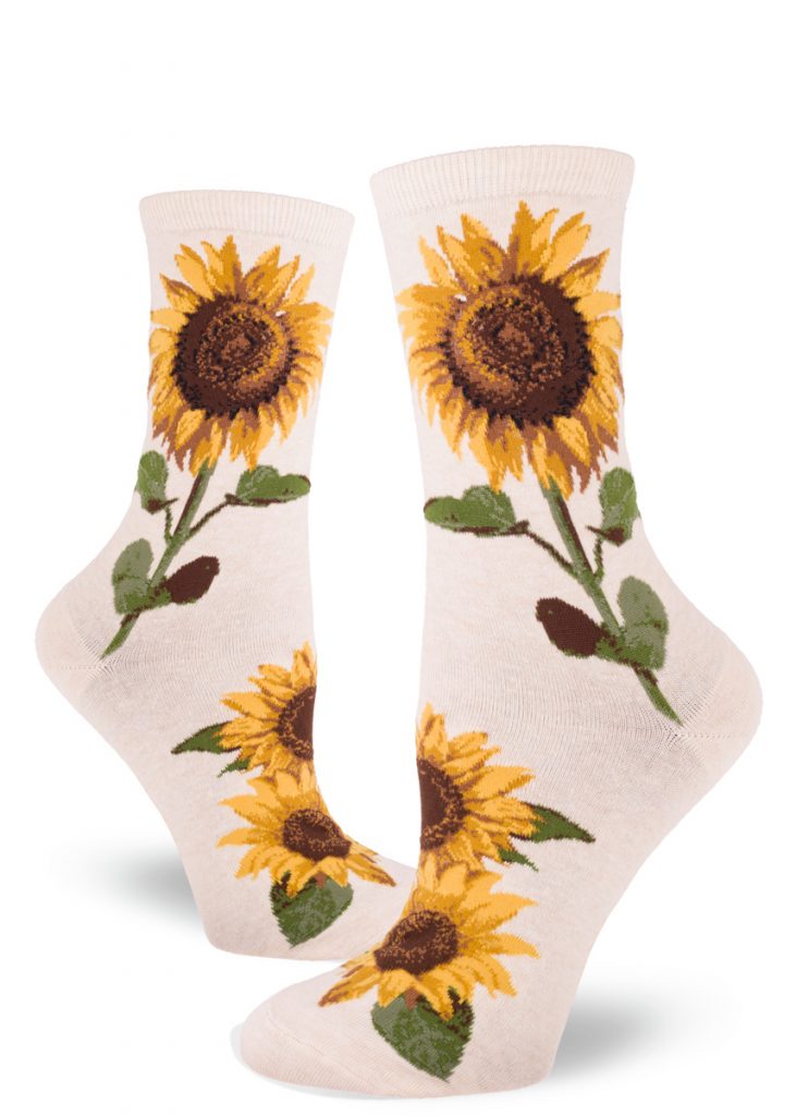 Sunflower Women's Crew Socks - Heather Cream