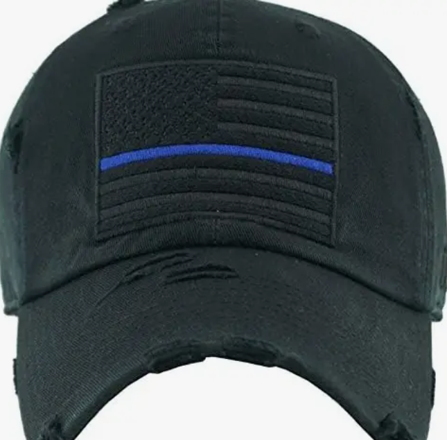 Flag Tactical Vintage Ballcap Blue Line