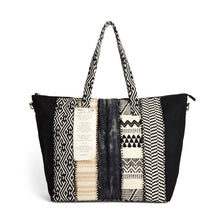 Load image into Gallery viewer, Your Journey Weekender Bag - Black and Cream
