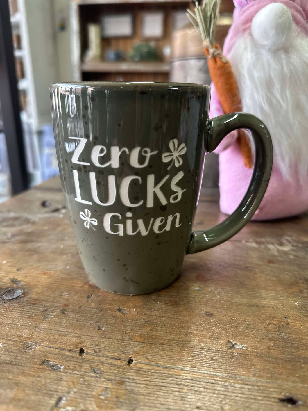Zero Lucks Given Stoneware Mug